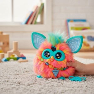 Peluche interactivo Furby coral de 6 pulgadas