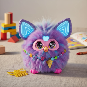 Furby de peluche electrónico morado (15 cm)