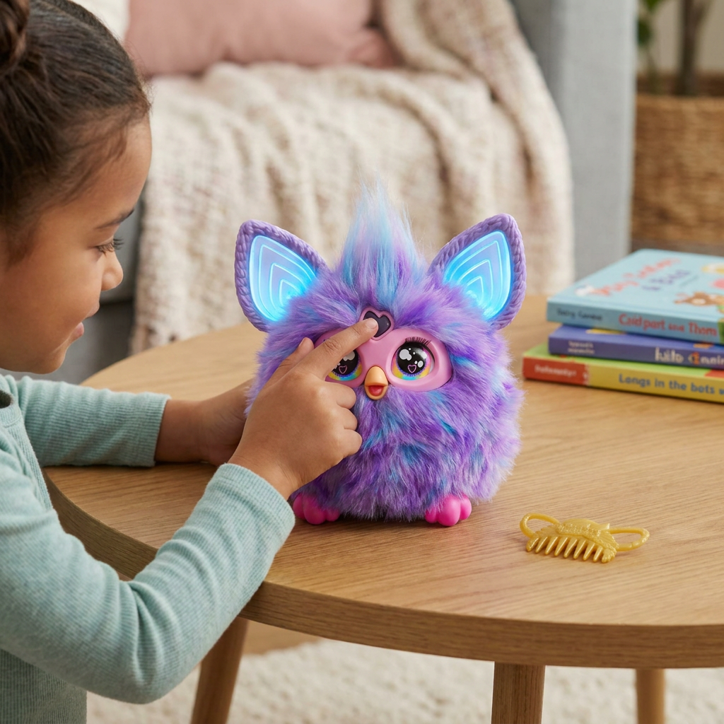 Cómo funciona el muñeco Furby en casa: voz, sensores y rutina real